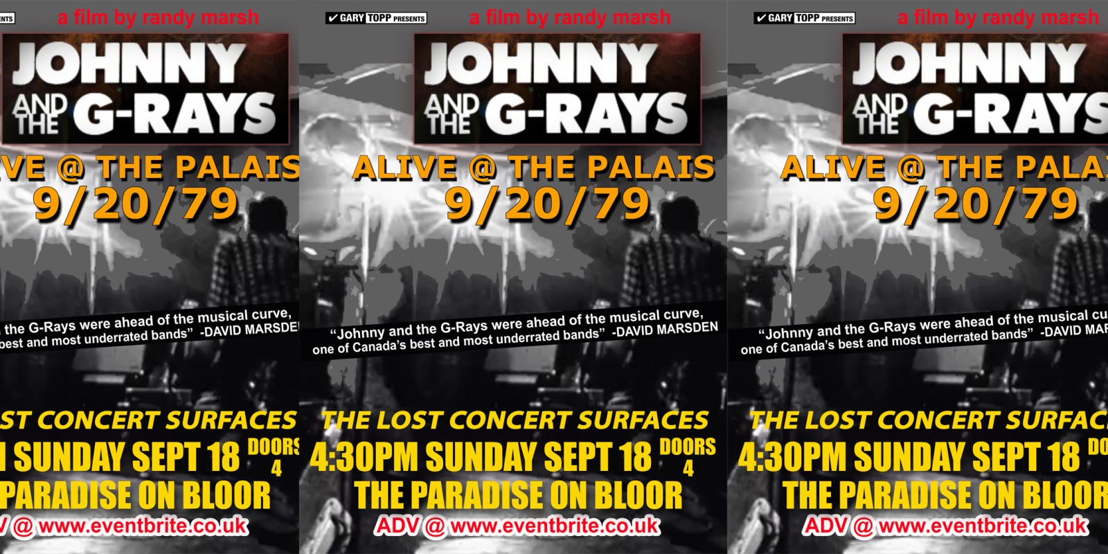 Johnny & The G-Rays Alive @ The Palais